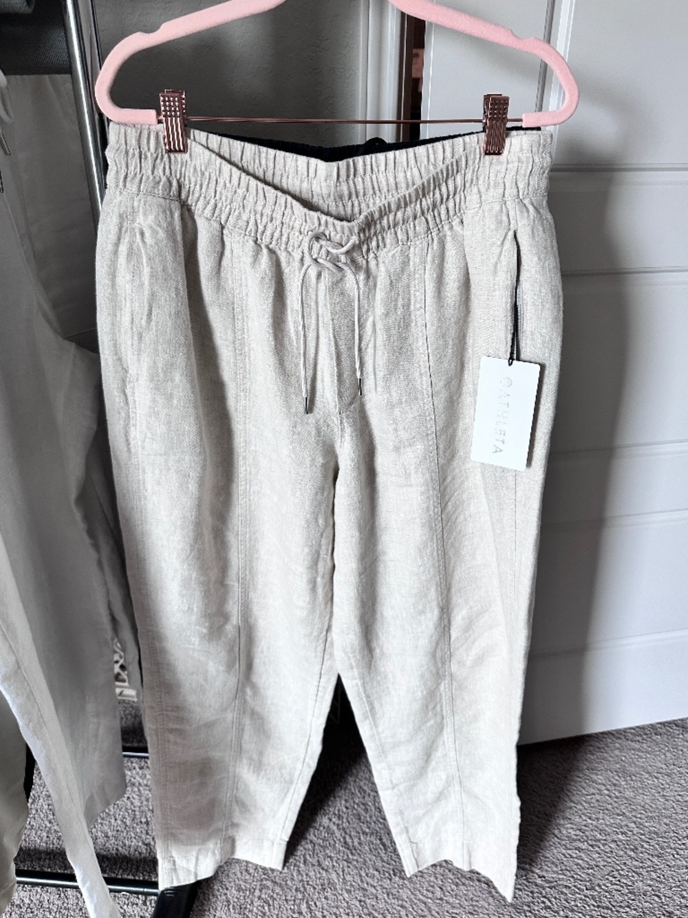 Athleta Retreat Linen Ankle Pants - NWT